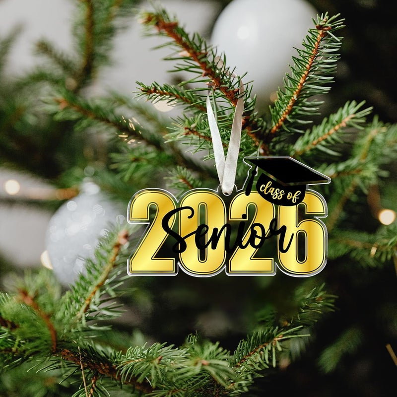 SUCHAGIFT Graduation Ornaments 2026 - Graduation Christmas Ornament - Class of 2026, High School, Senior Gifts for for Women, Daughter - Graduate Ornaments for Christmas Tree - Acrylic Ornament - Image 4